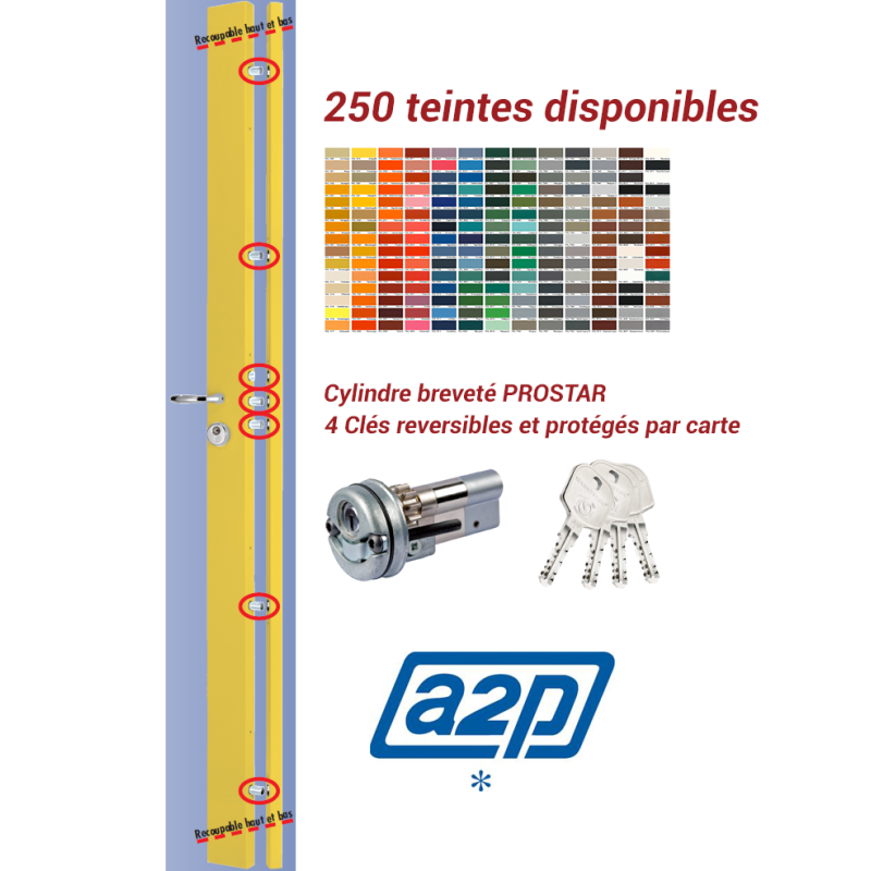 Serrure carénée en applique Securystar Nova Star A2P* 5 points Serrure carénée en applique Securystar Nova Star A2P* 5 points