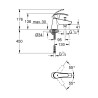 Robinet Bain / Douche Grohe Eurosmart - Mitigeur monocommande