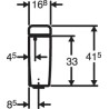 Réservoir attenant double touche Geberit AP 128 - Confort
