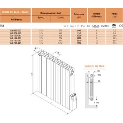 Radiateur électrique Acova Atoll 2000 W