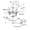 Robinet lavabo Grohe Allure Mélangeur 3 trous 1/2" taille M