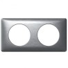 Double prise Legrand Céliane 2x2P+T - Appareillage complet Anodisé Alu encastré