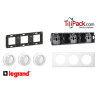 Triple prise Legrand Céliane 3x2P+T - Appareillage complet Blanc encastré