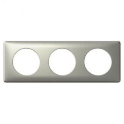 Triple prise Legrand Céliane 3x2P+T - Appareillage complet Anodisé Titane encastré