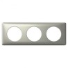 Triple prise Legrand Céliane 3x2P+T - Appareillage complet Anodisé Titane encastré