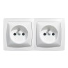 Double prise Legrand 2x2P+T - Appareillage complet Saillie