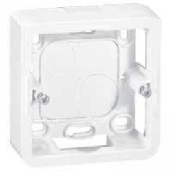 Prise simple Legrand Mozaic 2P+T - Appareillage complet Blanc saillie