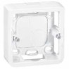 Prise simple Legrand Mozaic 2P+T - Appareillage complet Blanc saillie