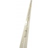 Barre de pivot en fer plat 30x30 mm blanche