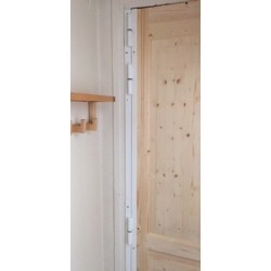Barre de pivot en fer plat 30x30 mm blanche