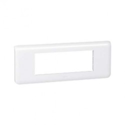 Quadruple prise Legrand Mozaic 4x2P+T - Appareillage complet Blanc saillie