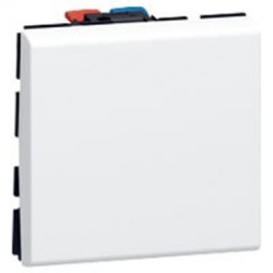 Interrupteur poussoir Legrand Mosaic - Appareillage complet Blanc encastré