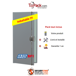 Porte blindée A2P BP1, Securystar Le Privilège, Serrure applique 3 points Senior 1410