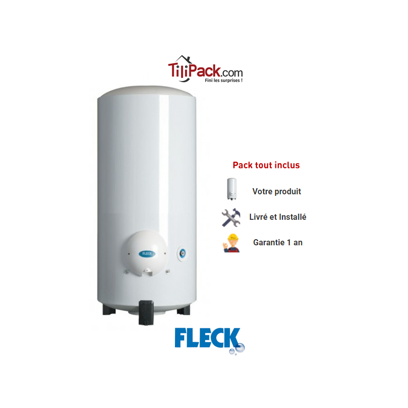 Chauffe-eau électrique 250l Fleck vertical 560 stable blindé Chauffe-eau électrique 250l Fleck vertical 560 stable blindé