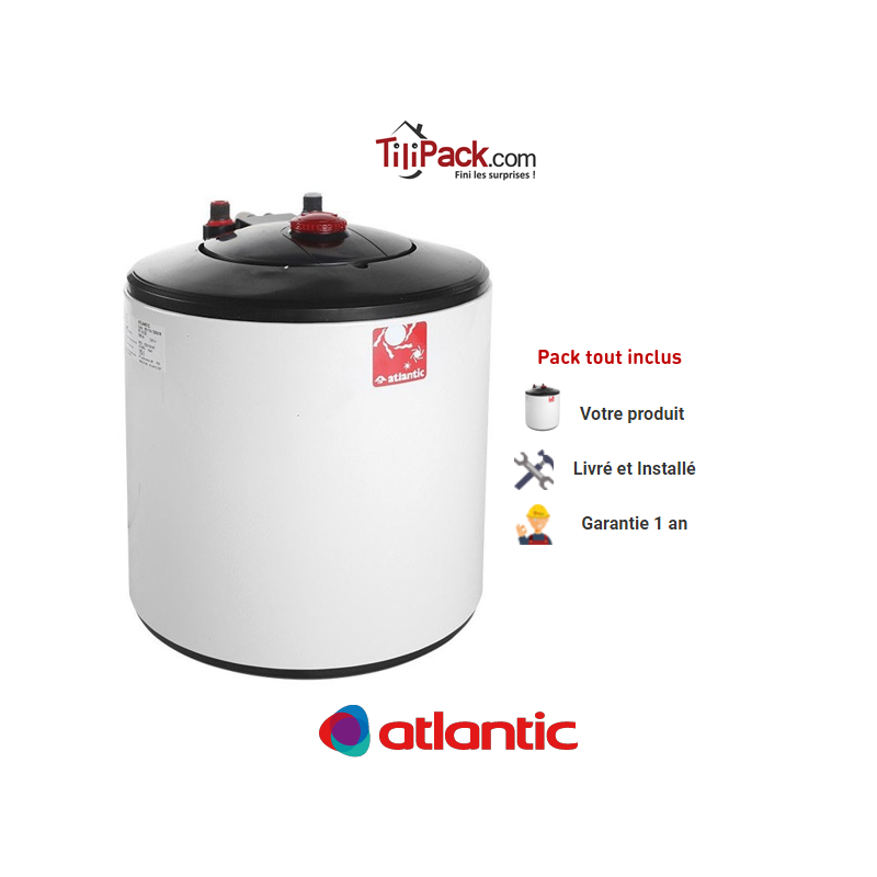 Chauffe-eau électrique 15l sur évier Atlantic blindé