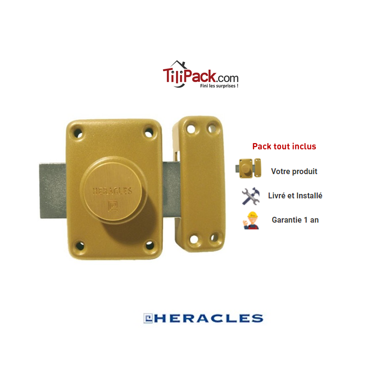Verrou de sureté Héraclès GM5 - Cylindre de 40 mm