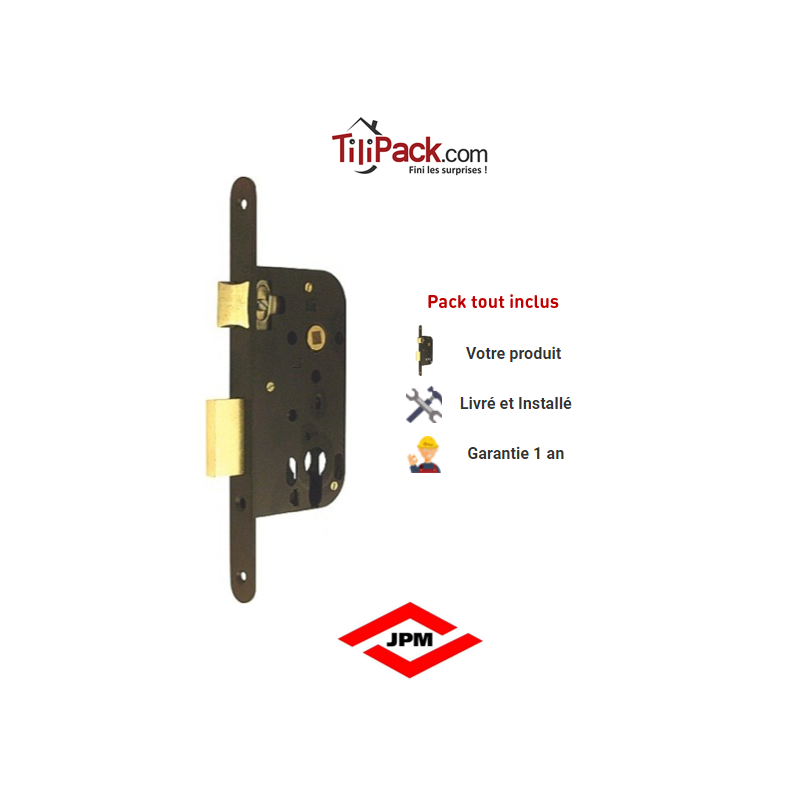 Serrure à mortaiser JPM Multibat monopoint - Axe 40 mm - Profil européen
