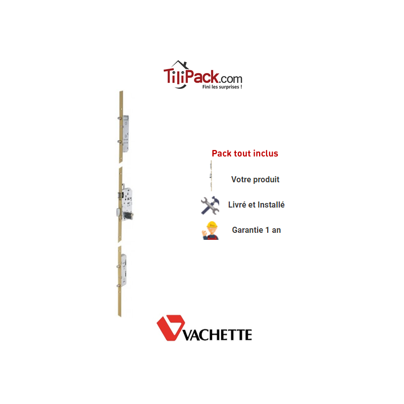 Serrure à mortaiser Vachette Trilock 5900 5 points A2P** - Entraxe 70 mm - Profil européen