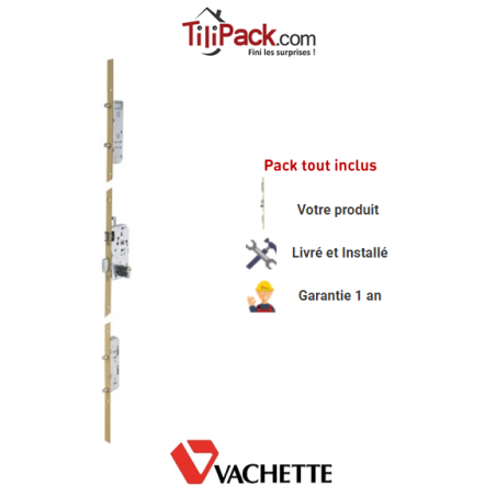 Serrure à mortaiser Vachette Trilock 5900 5 points A2P*** - Entraxe 70 mm - Profil européen