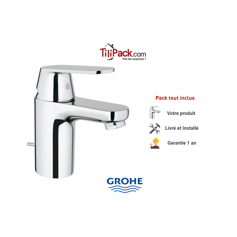 Robinet lavabo Grohe Eurosmart Cosmopolitan - Mitigeur monocommande