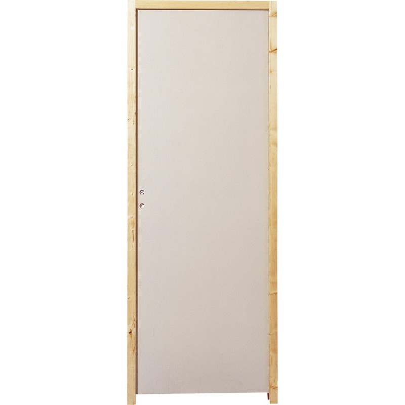 Porte intérieure en bois alvéolaire + paumelles en acier
