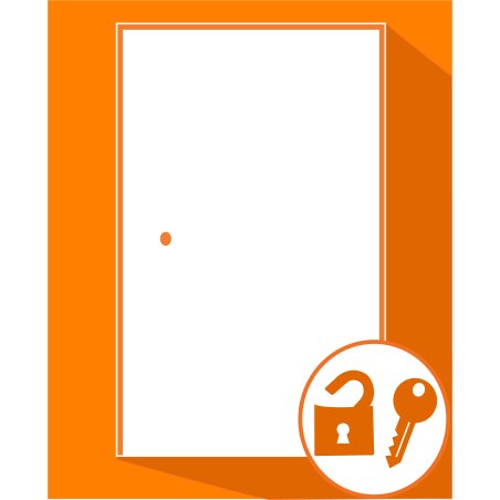 Ouverture de portes d'entrée fermée à clés