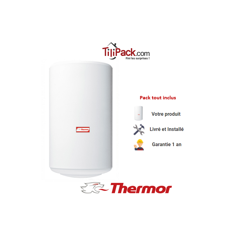Chauffe-eau électrique Thermor 100L vertical blindé Chauffe-eau électrique Thermor 100L vertical blindé