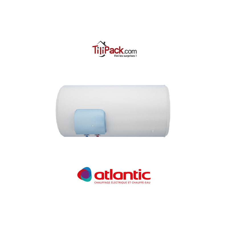 Chauffe-eau électrique 150l Atlantic Zeneo Stéatite horizontal sortie basse