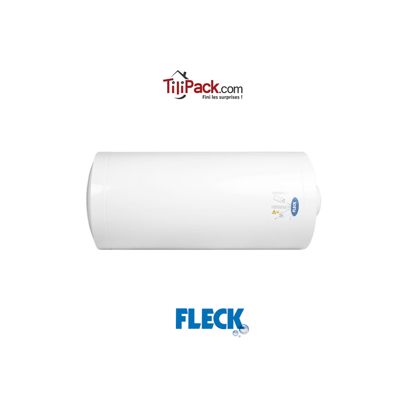 Chauffe-eau électrique 200l Fleck horizontal blindé raccordement droit Chauffe-eau électrique 200l Fleck horizontal blindé raccordement droit
