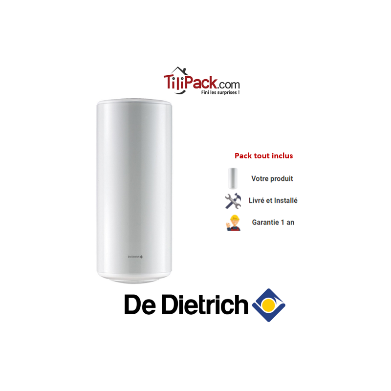 Chauffe-eau électrique De Dietrich CEB 150L, vertical mural blindé