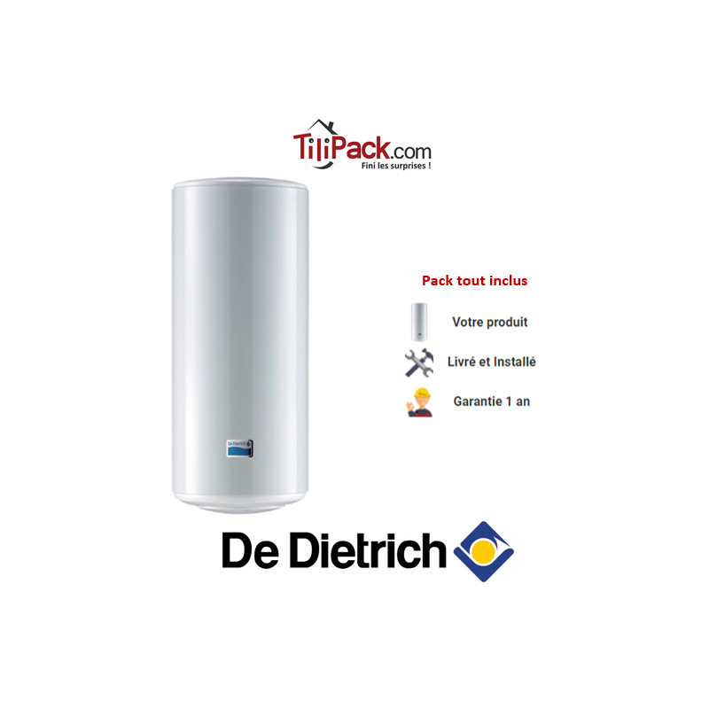 Chauffe-eau électrique De Dietrich CES 100L, vertical mural stéatite
