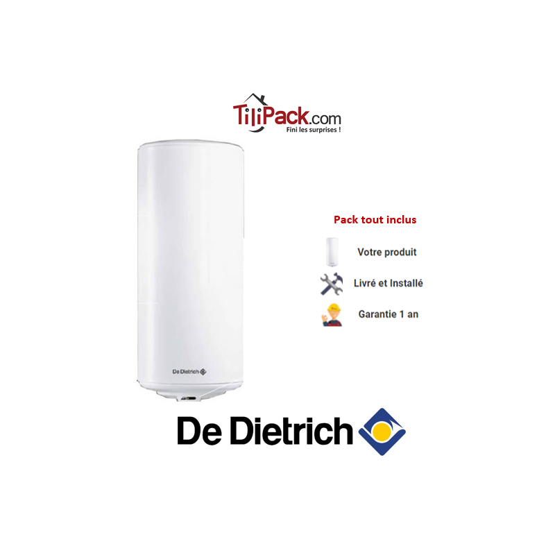 Chauffe-eau électrique De Dietrich Corémail THS 150L, vertical mural stéatite