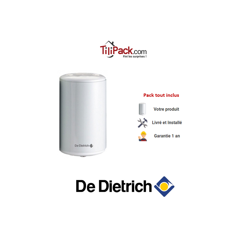 Chauffe-eau électrique De Dietrich Corémail sur évier 30L, résistance blindée