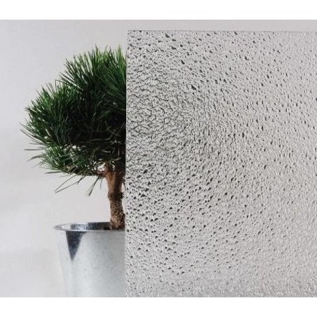 Verre clair imprimé 54 "Goutte d'eau" 4 mm - Translucide