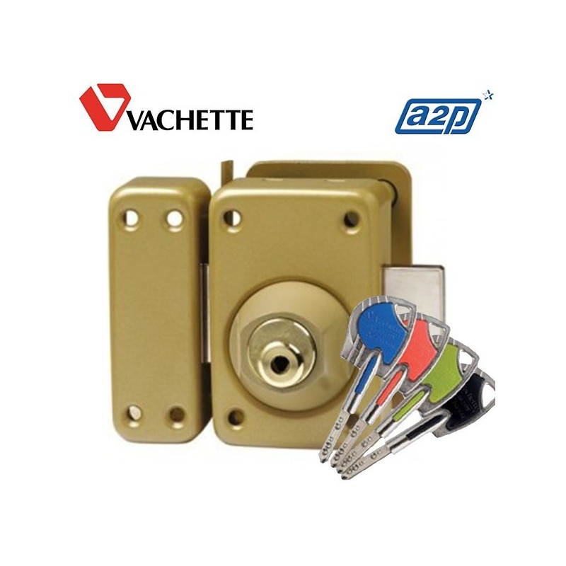 Verrou double entrée Vachette Axi'Home Radial NT A2P* 45mm
