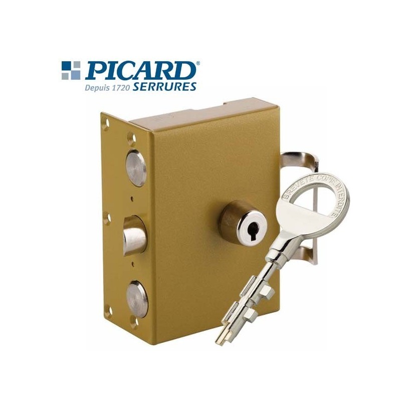 Serrure 3 points en applique Picard Trident VIGIE 8 fournie/posée Serrure 3 points en applique Picard Trident VIGIE 8 fournie/posée
