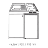 Pack Kitchenette Franke River 1200x600 + Robinet Grohe Eurosmart
