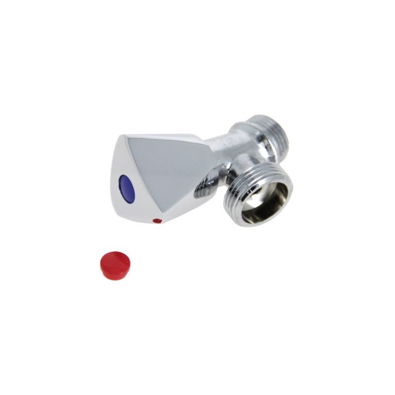 Robinet d'arrêt pour machine à laver Garis Luxe tête laiton chromé Robinet d'arrêt pour machine à laver Garis Luxe tête laiton chromé