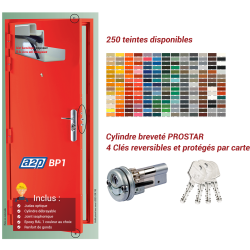 Porte blindée A2P BP1, Securystar L'Exclusif, Serrure 3 points haut et bas, isolation acoustique